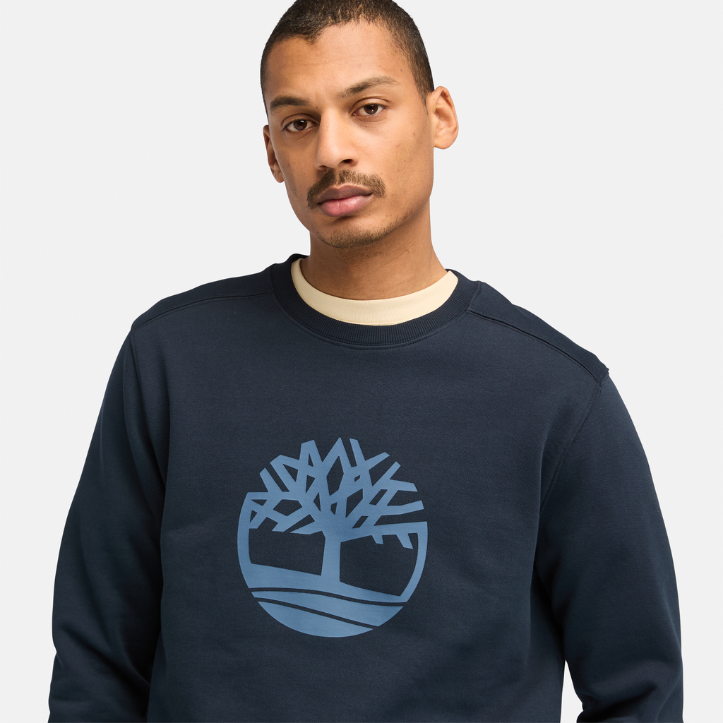 Kennebec River Tree Logo Crew Neck Sweatshirt For Men