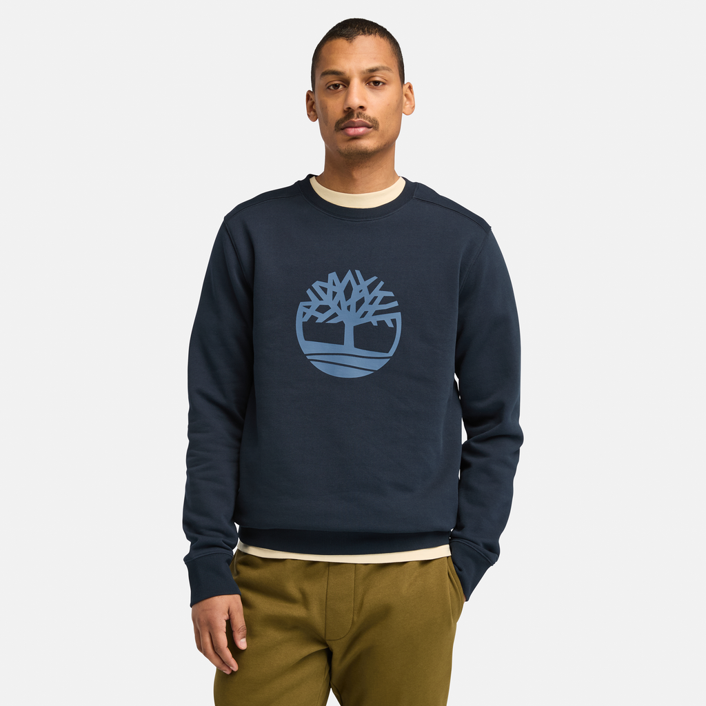 Kennebec River Tree Logo Crew Neck Sweatshirt For Men
