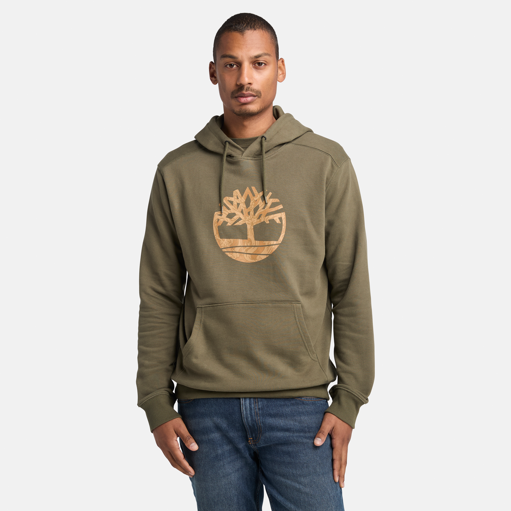 Kennebec River Camo Tree Logo Hoodie For Men