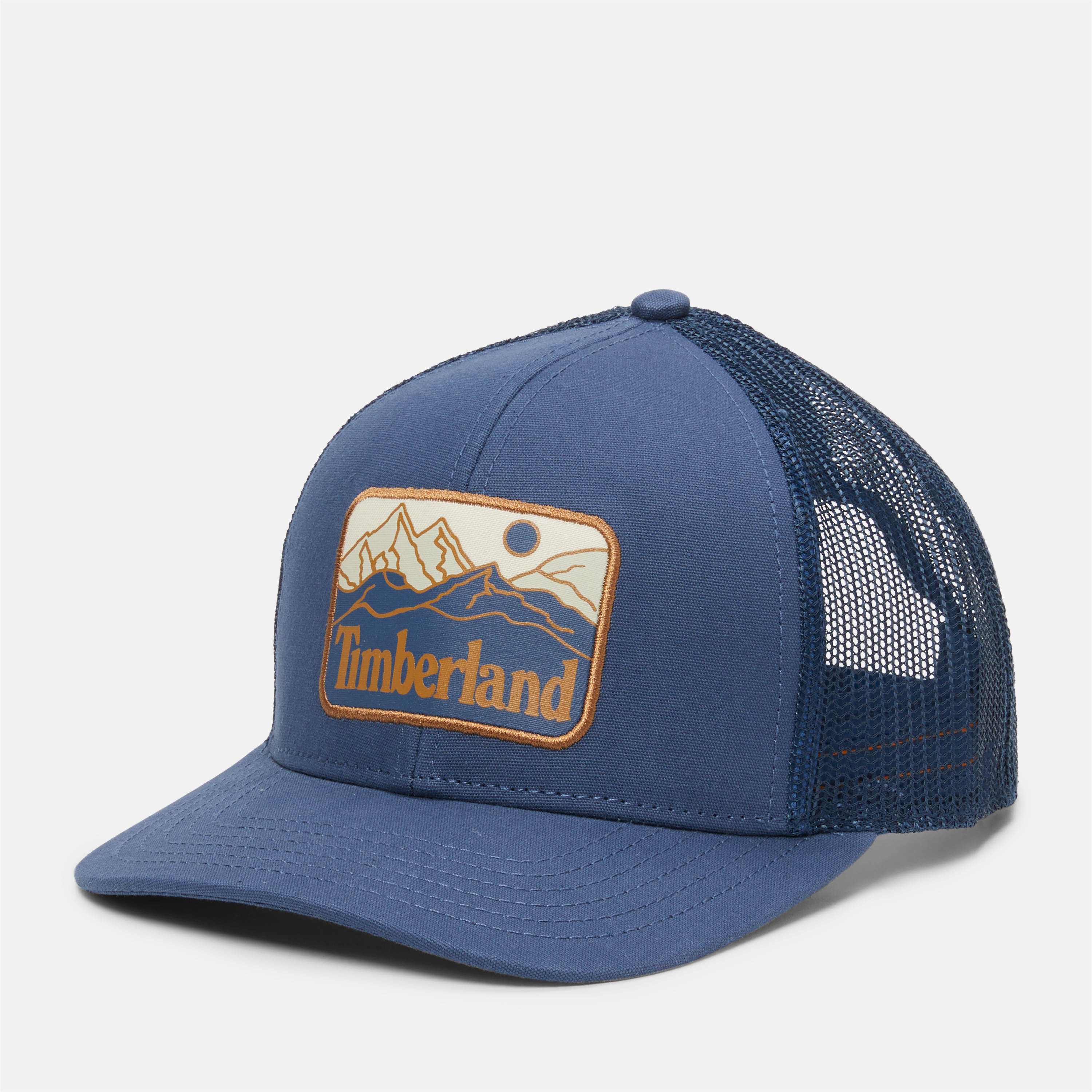 Mountain Line Patch Trucker Cap For Men
