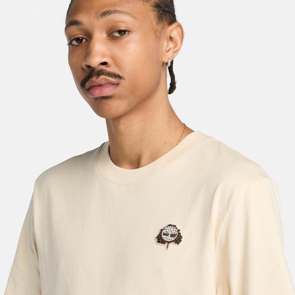 Tree Logo Patch T-Shirt  For Men