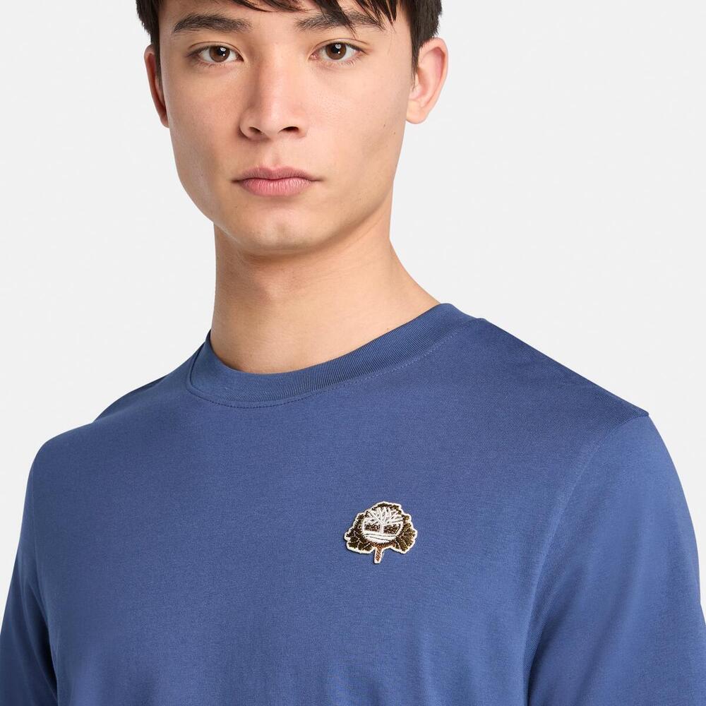 Tree Logo Patch T-Shirt  For Men