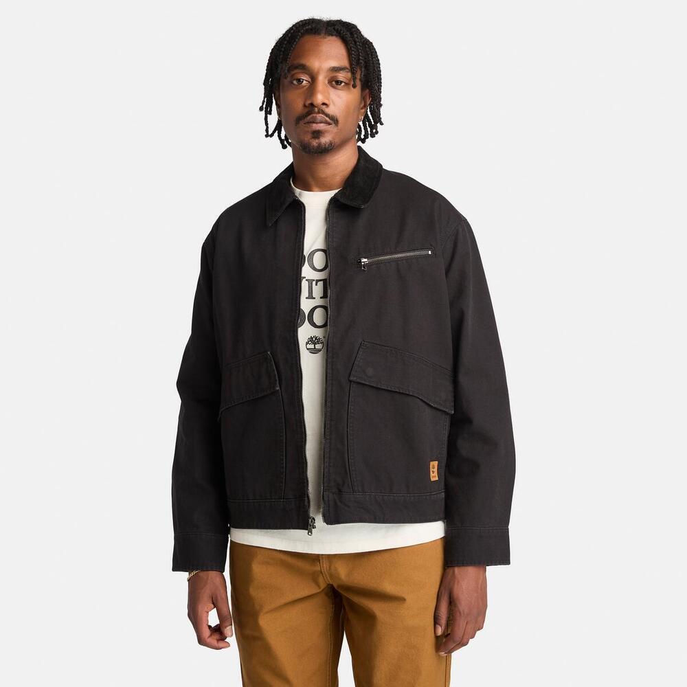 Strafford Washed Canvas Jacket  For Men