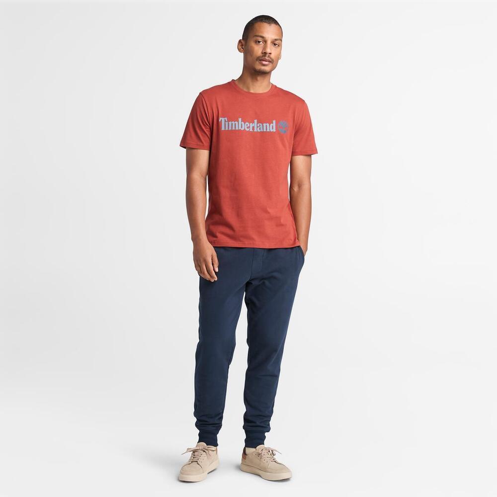 Kennebec River Linear Logo Short Sleeve T-Shirt For Men