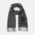 Yarn Dye Scarf With Printed Logo For Men