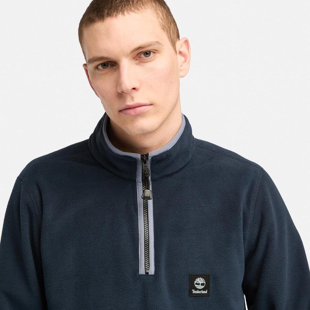 1/4 Zip Polar Fleece Sweater For Men