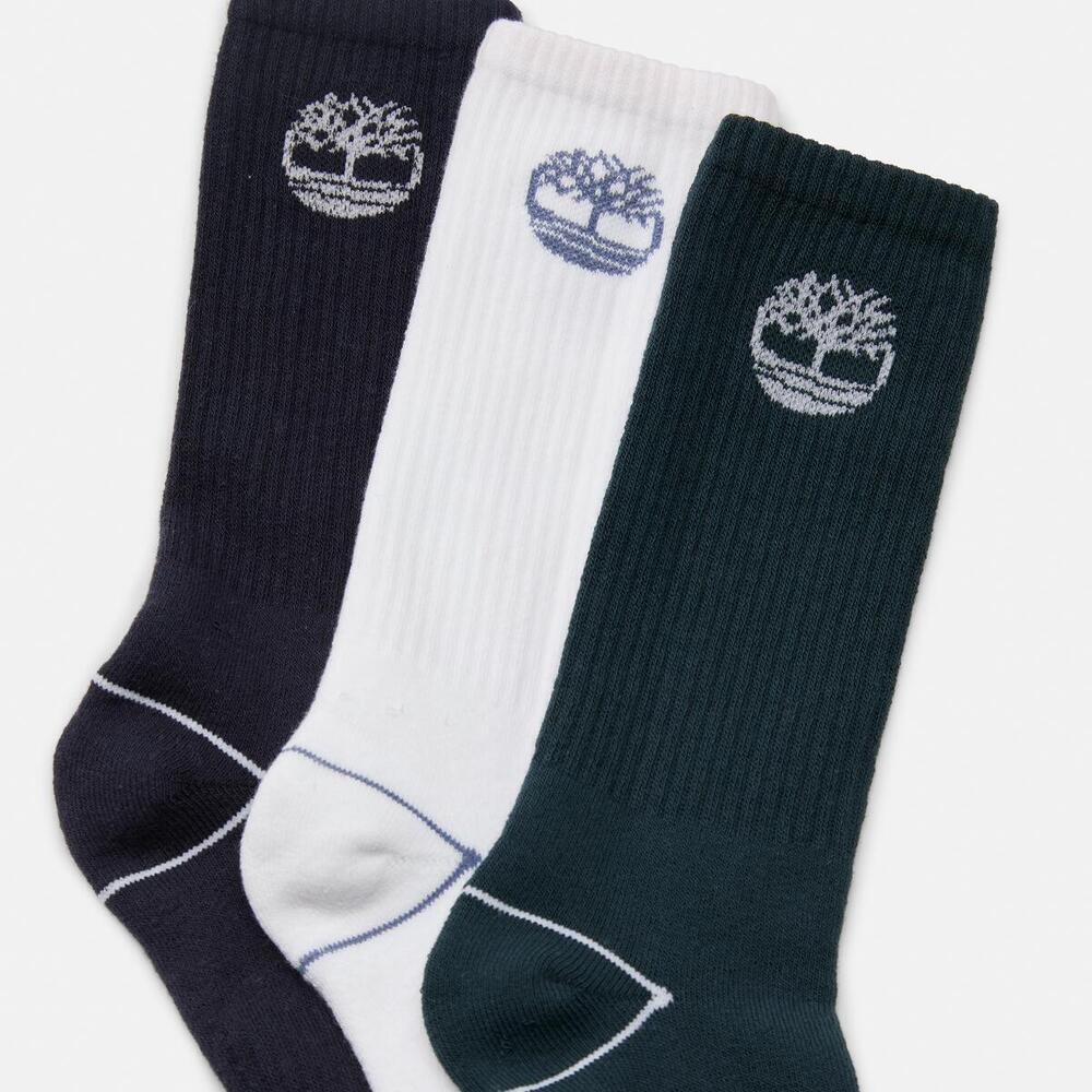 Bowden 3 Pack Bowden Full Cushion Tree Crew Socks