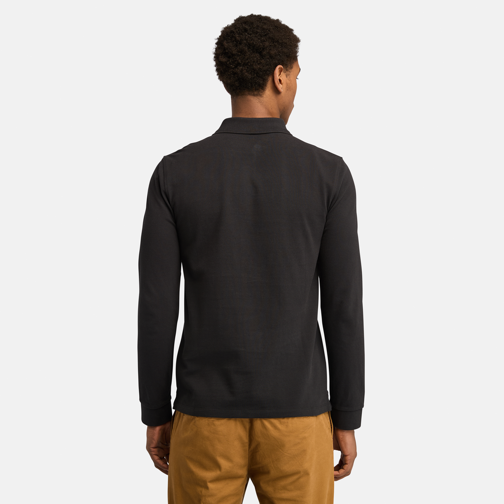 Millers River Long Sleeve Pique Polo For Men