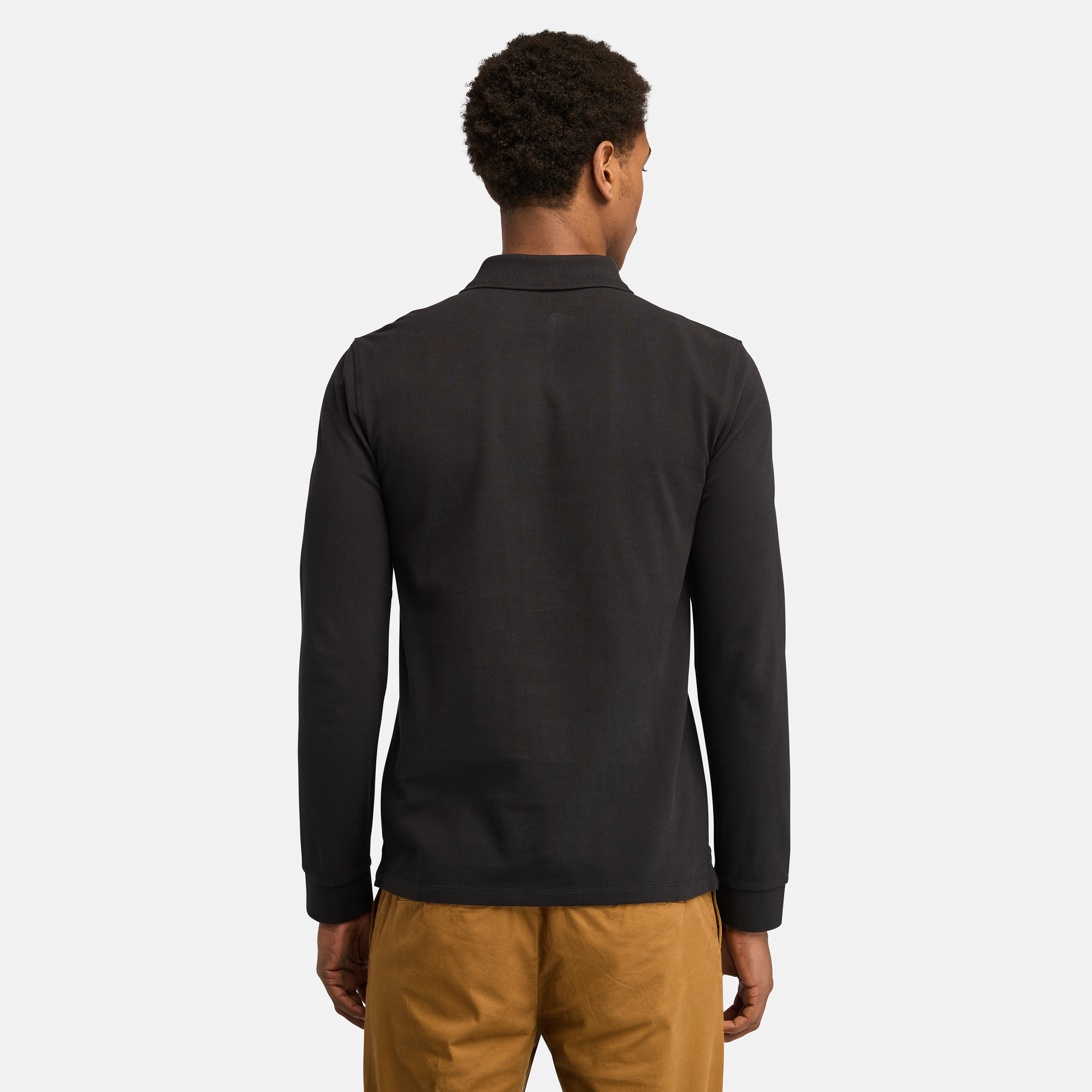 Millers River Long Sleeve Pique Polo For Men