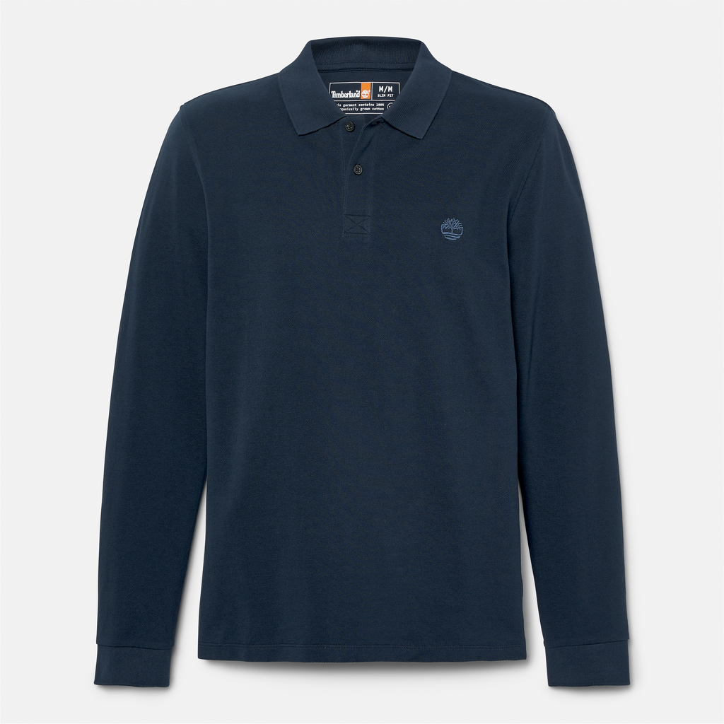 Millers River Long Sleeve Pique Polo For Men