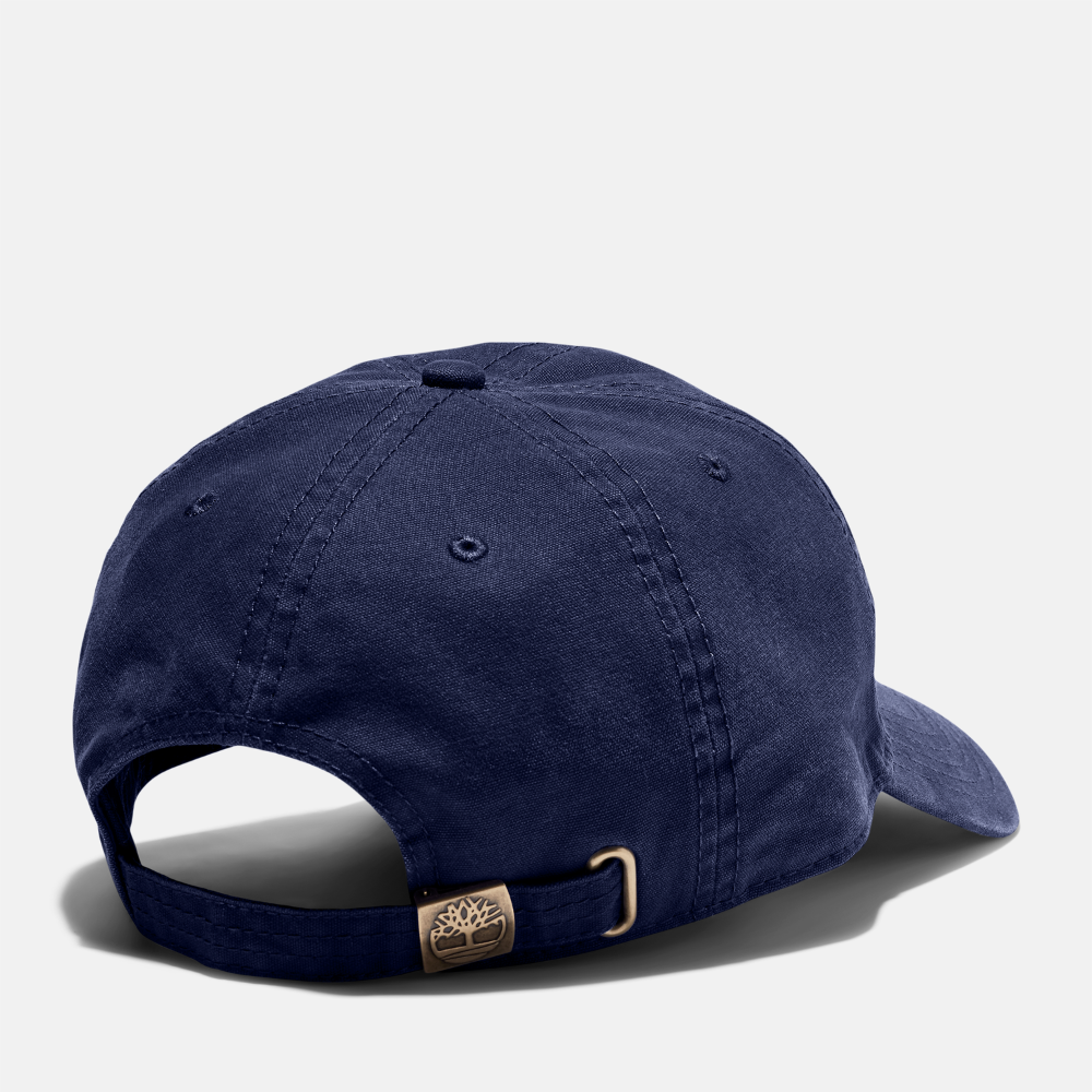 Cotton Canvas Cap with Linear Logo