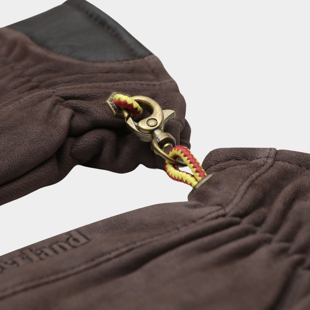 Nubuck Leather Gloves With Touch Tips For Men